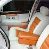 Caddilac color change white leather with orange pearl 