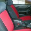 Black with red insert in neoprene  custom seat cover